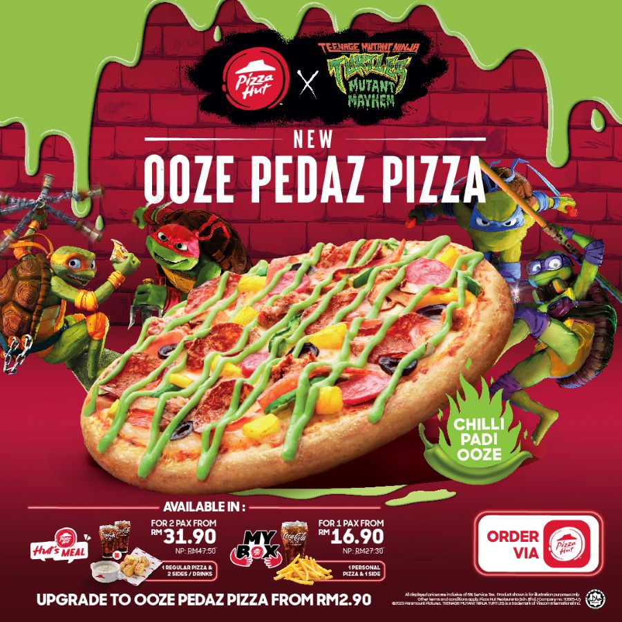 Pizza Hut, Teenage Mutant Ninja Turtles jalin kerjasama perkenal Piza